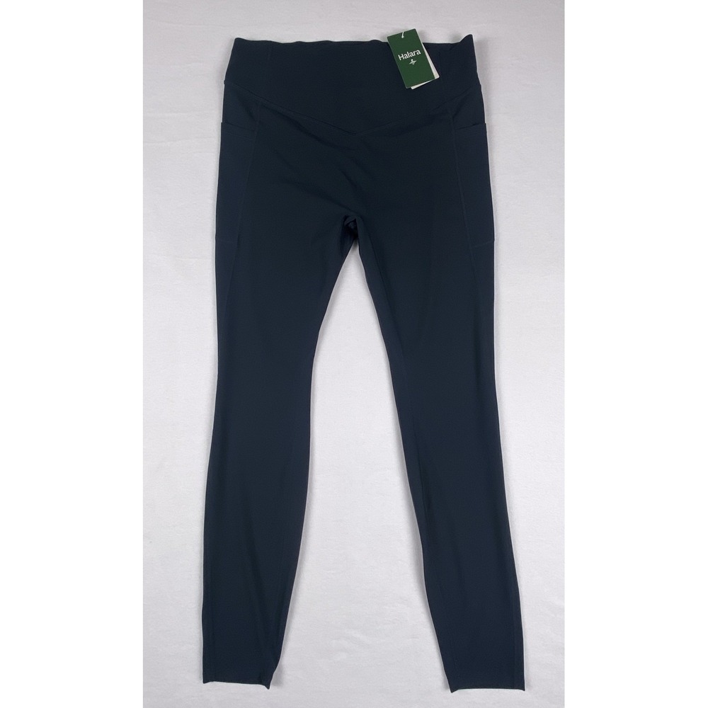 Halara UltraSculpt High Waisted Scrunch Butt Leggings Navy Blue XL NWT Pockets